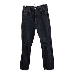 AGOLDE 90s Pinched Waist Denim Jeans in Howl Black Size 27 Retro Casual Boho